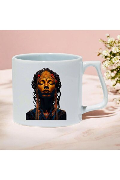 kubdekor African Queen Printed Luxury Mug Cup