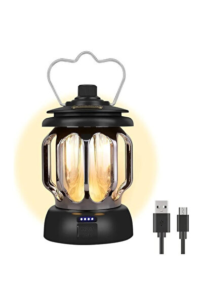 AutoFamily مصباح يدوي LED للعائلة يعمل بالطاقة عبر USB مع خطاف للتخييم والمشي...