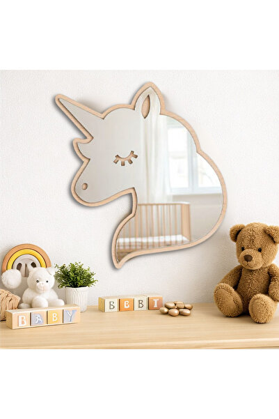 HippoDeco Sevimli UnicornPleksi Aynalı MDF Duvar Dekoru – Bebek & Çocuk Odası...