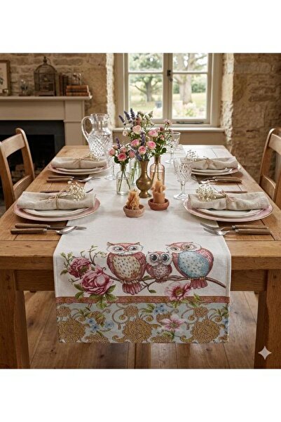 Believe Κουκουβάγια Ζακάρ Υφαντή Ταπετσαρία Διακοσμητικό Χαλάκι Διάδρομου 45*115