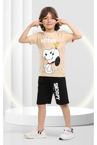 BUUFUU Καλοκαιρινό σετ για αγόρια με κοντομάνικο μπλουζάκι και σορτς με στάμπ...