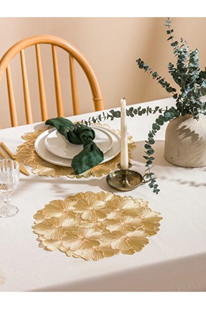 LC Waikiki LCW HOME Σουπλά με σχέδιο λουλουδιών, σετ 2 τεμαχίων, 37 εκ.