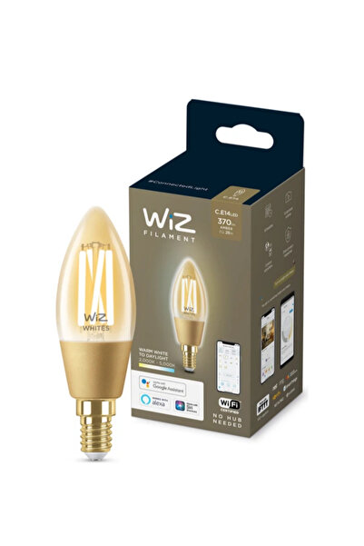 Wiz Wi-Fi Filament Mum Sarı 25W C35 E14 Akıllı Ampul