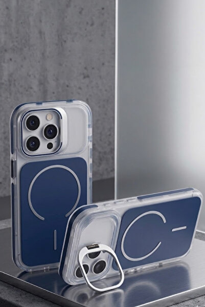 FABRON İphone 15 Pro Max Metal Kamera Standlı MagSafe Özellikli Mat Lims Renk...