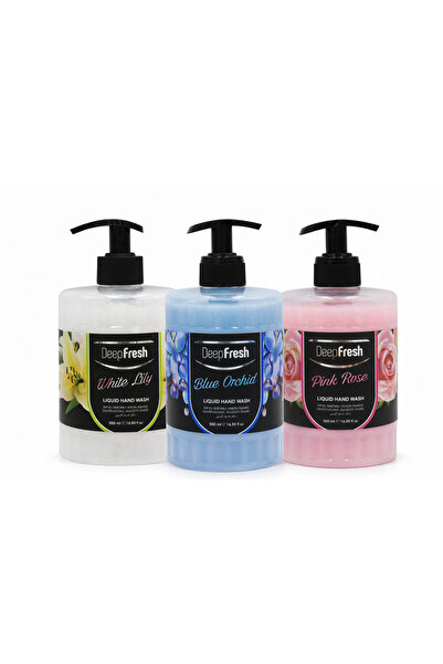 Deep Set Săpun Lichid Fresh – Prospețime Florală & Îngrijire Delicată (3 vari...