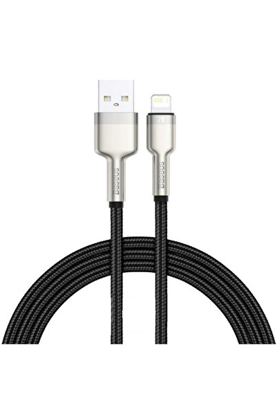 Baseus كابل بيانات معدني من سلسلة كافول، 1 متر، أسود