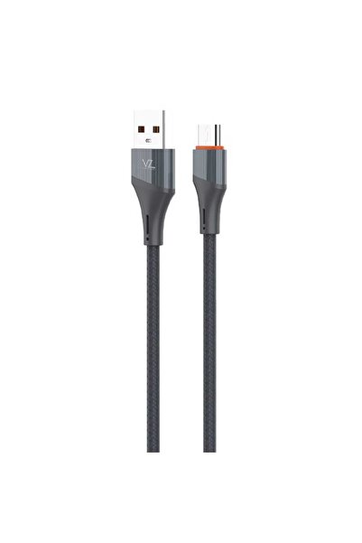 VOZ 30W Fast Charging Nylon Braided Type C Cable, Black