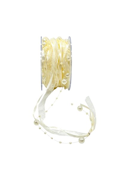 AFO Ρόλος Σιράγκ Μαργκέλ Μιξτέ με Σατέν και Οργάντζα 5Μ Ελεφαντοστού