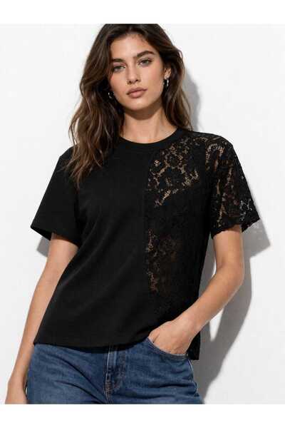 Benedetto Νέα σεζόν Γυναικείο μπλουζάκι από βαμβακερό ύφασμα με λαιμόκοψη ποδ...