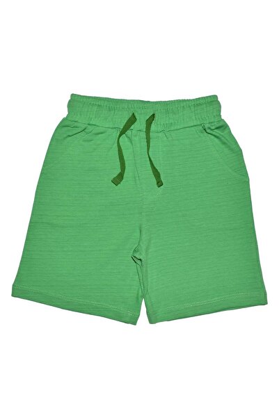 OrganicKid Basic Erkek Çocuk Flamlı Yeşil Şort