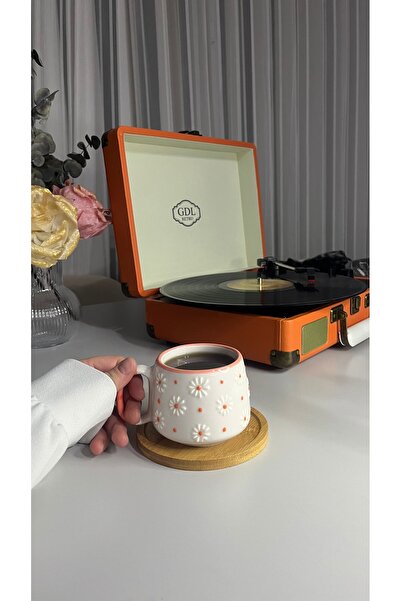 Inspire Ceramic Daisy Patterned Handmade Ceramic Mug – Cup