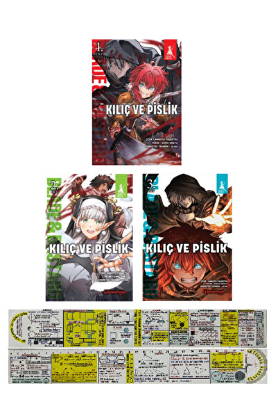 Artemis Yayınları Kılıç ve Pislik 1-2-3. Ciltler Manga Seti + Özel Cetvel