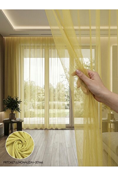 LEVENT ÖZEL PratikTül Armül Orta Işık Geçirgen Tül Perde 300x255 cm