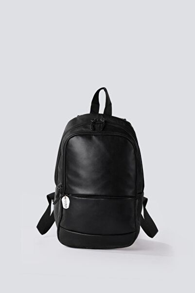 westbag Genuine Leather Daily Backpack Unisex Black Small Size