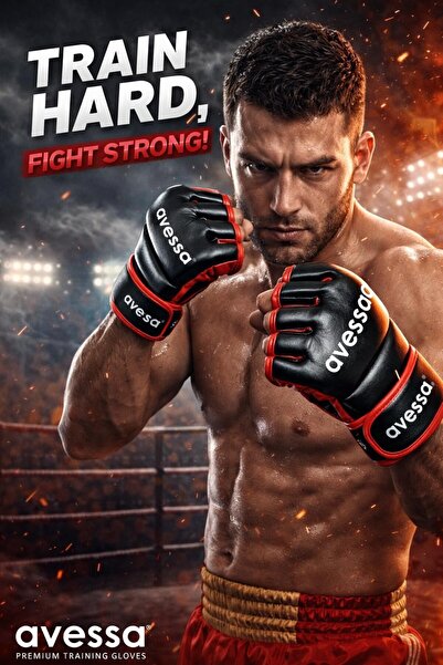 AVESSA Ufc Boks Eldiveni Bilek Bandajlı Mma Eldiveni Torba Eldiveni Antrenman...