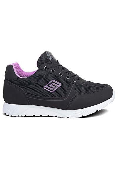Bluefeet Parley Black Lilac Women's Daily Lace-Up Sports Shoes