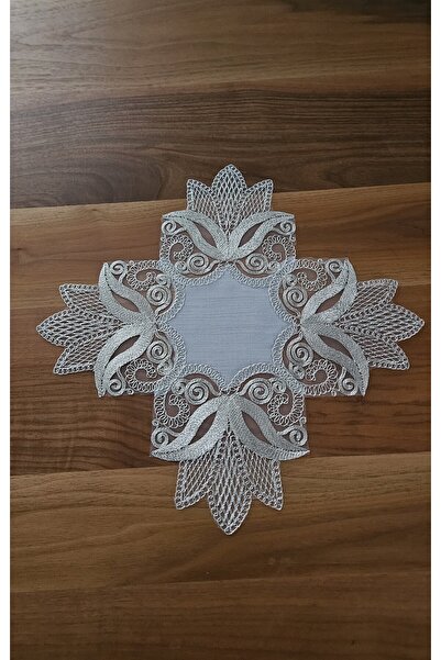 ZESA HOME Luxury Zigon Coffee Table Cover with French Lace