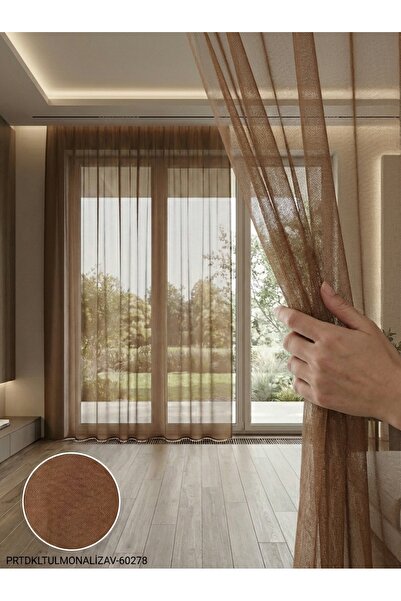 LEVENT ÖZEL PratikTül Armül Orta Işık Geçirgen Tül Perde 300x255 cm