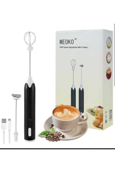meoko Mixer spuma lapte, Electric cu baterie, bauturi calde/reci, maner izola...