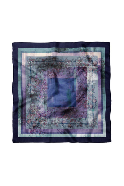 Sultan İpek Geometric Patterned Scarf / Bandana 50X50Cm