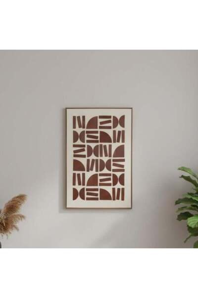 Palma homez Modern Wall Art Beige × Brown