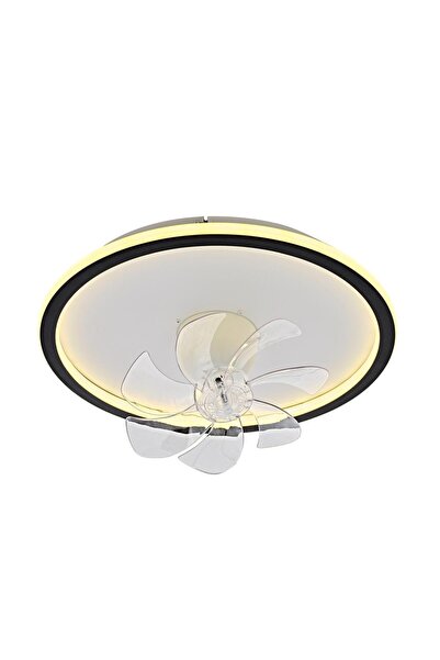 Monolux Ø50CM LED FANLI PLAFONYER AVİZE BEYAZ-RAL9003 3 IŞIK RENGİ
