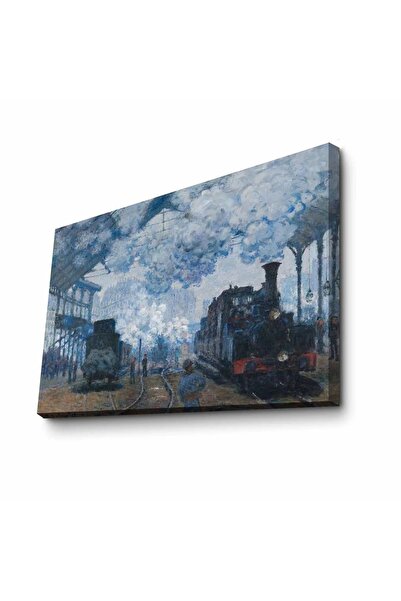 OEM Tablou decorativ Re-Bloom, model tren, lemn/pânză, multicolor, 70 x 100 cm