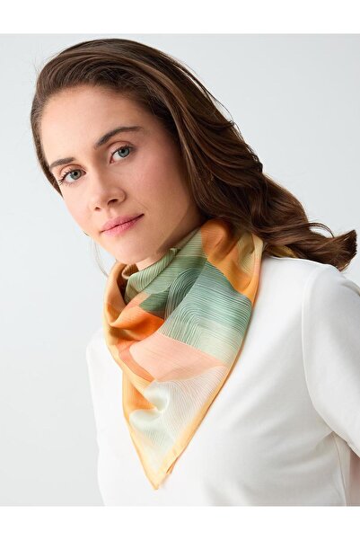 Jimmy Key Μικτό αφηρημένο υφαντό φουλάρι με σχέδιο λουλουδιών