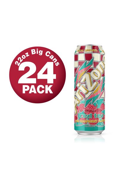 Arizona Raspberry Iced Tea 650ml Cans (24 Pack)
