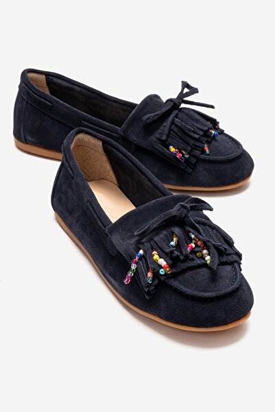 LuviShoes EVELYN Γυναικεία Loafer Παπούτσια από Γνήσιο Δέρμα Σουέντ σε Σκούρο...