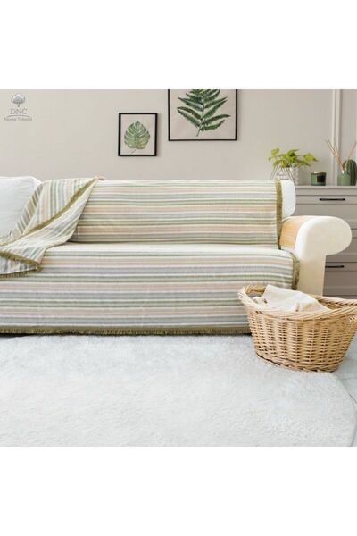 DNC home tekstil Premium Colored Linen Sofa Cover [170X220]