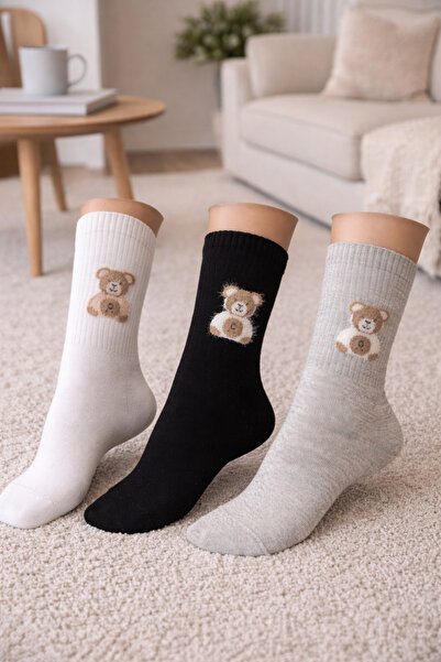 Bilal Çınar Tekstil November Teddy Bear Patterned Tennis Feather Embossed Cot...