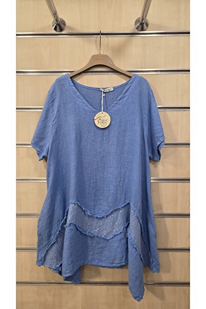 Park Moda Italian Linen Tunic Blouse