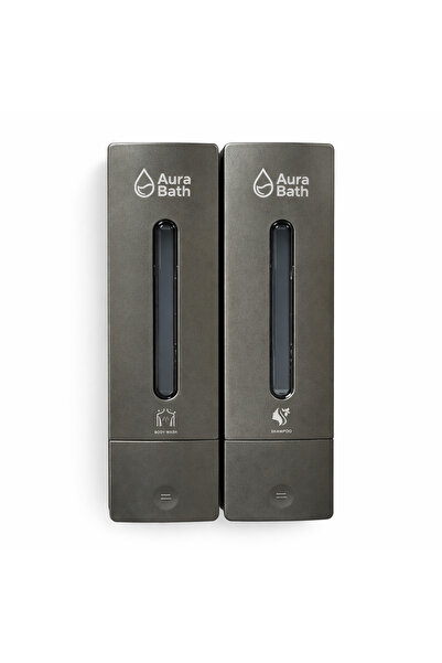 Aura Bath 2-Pack Wall Mounted Liquid Soap Dispenser Shampoo Dispenser Shower ...