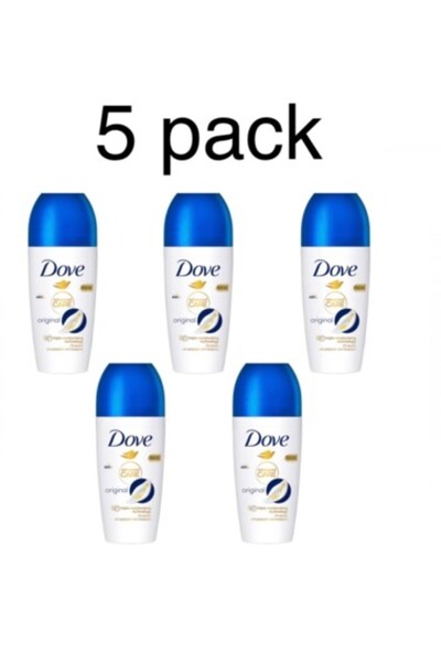 Dove 5 x antiperspirant roll-on ORIGINAL pentru femei, 50 ml / 1.7 fl oz