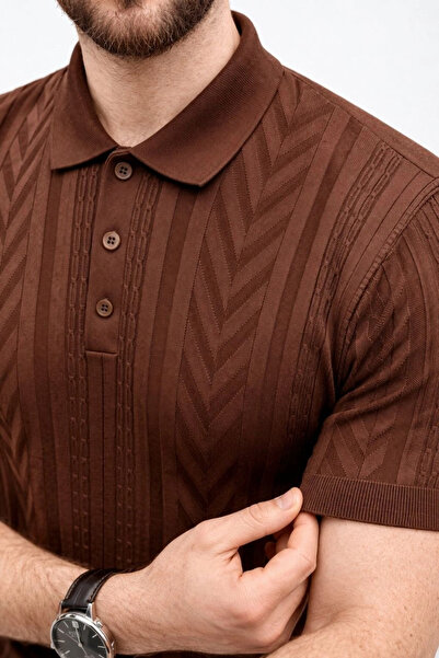 Generic Brand Men's Summer Knitwear T-Shirt Short Sleeve Polo Collar Buttoned...