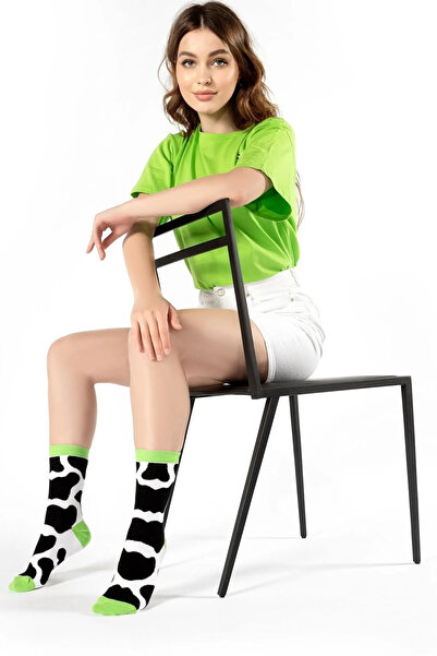 The Socks House Βαμβακερές κάλτσες χωρίς ραφές με σχέδιο αγελάδας