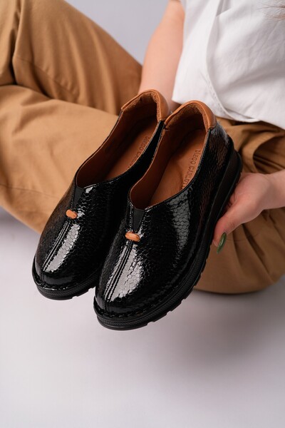 Diego Carlotti Genuine Leather Women's Daily Lightweight Orthopedic Patent Le...