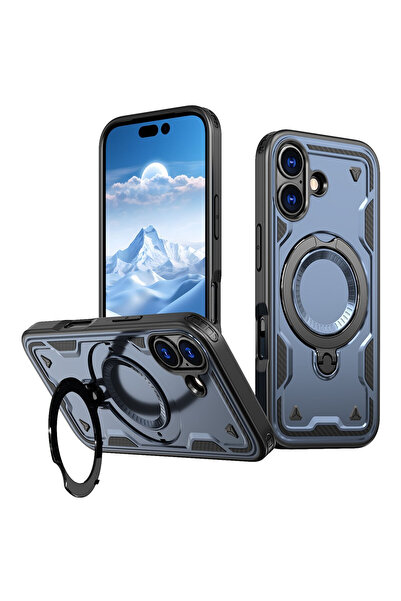 VERTEK Hybrid Armor MagRing MultiAngle Case for iPhone 17, Blue