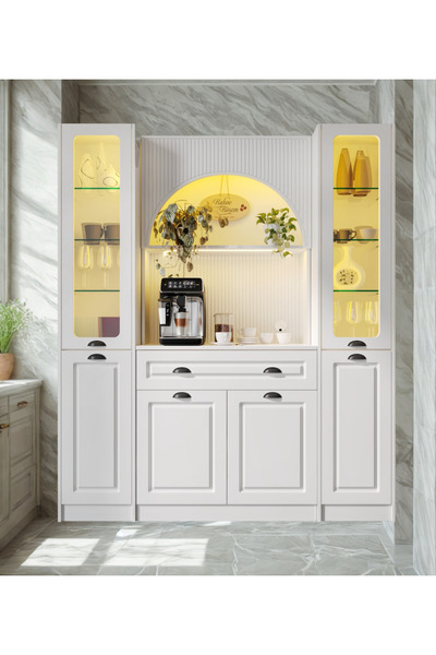 SARIOĞLU MOBİLYA Lureo Nera Arch Maxi Kahve Köşesi