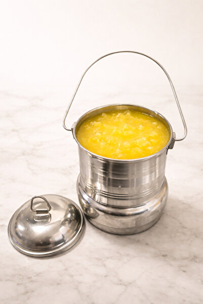 india Mauon Indian Steel Ghee 1L (1kg) with Caps and Shiel Lid