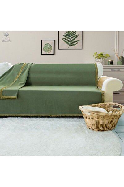 DNC home tekstil Premium Khaki Linen Sofa Cover [170X220]