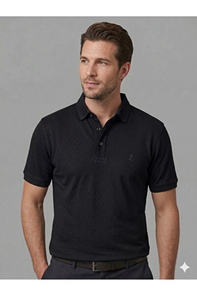 centilmen Allegro T-Shirt with Buttons on the Collar and Elasticated Sleeves ...