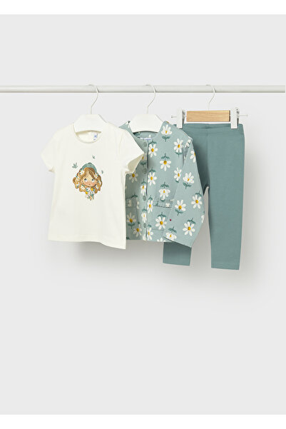 MAYORAL Three-Piece Suit with Jacket for Ages 1-4 - Green