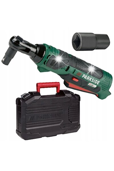 PARKSIDE Cordless Ratchet Wrench PAR 12 A1, 12 V, 54 Nm, LED, Set with Case