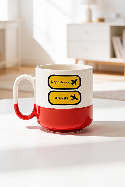 BB TRADE Departures Designed Ceramic Printed Pro Mug 330ml