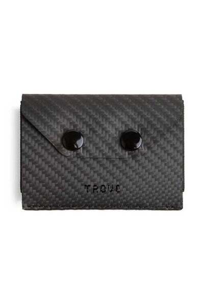 TROVE The third edition card wallet in fiber and black color.