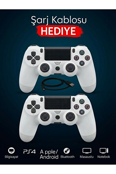 handanca Ps 4 Joystick Tablet Telefon Pc Uyumlu Titreşimli Oyun Kolu 2 Adet -...
