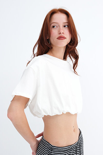 Addax Basic Crop T-Shirt P211