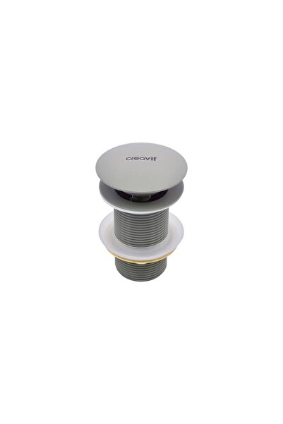 Creavit SF030.CGR Lavabo Sifon Başlığı Pop-up Taşmasız - Cool Grey